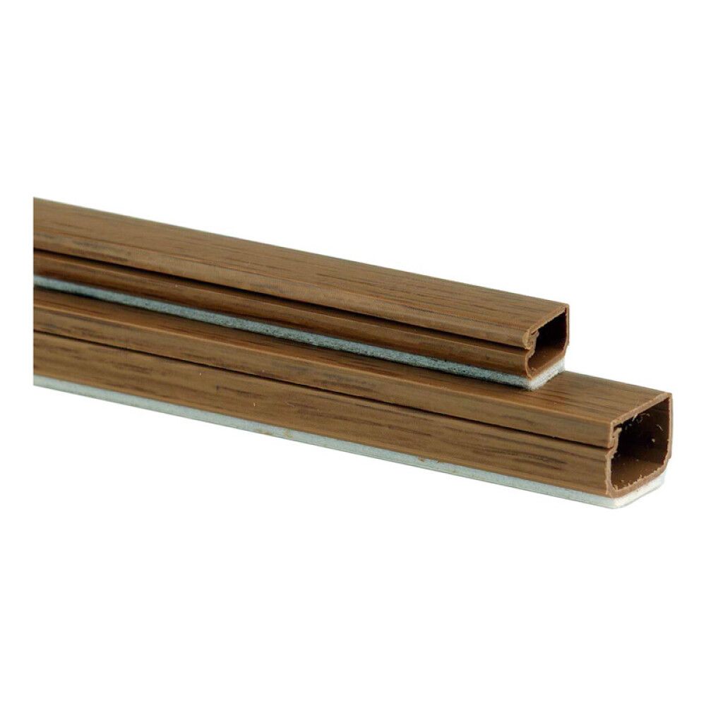 KABELKANAL PLASFIX SELVKLEBENDE 16X10MM 2M TEAKFARGET