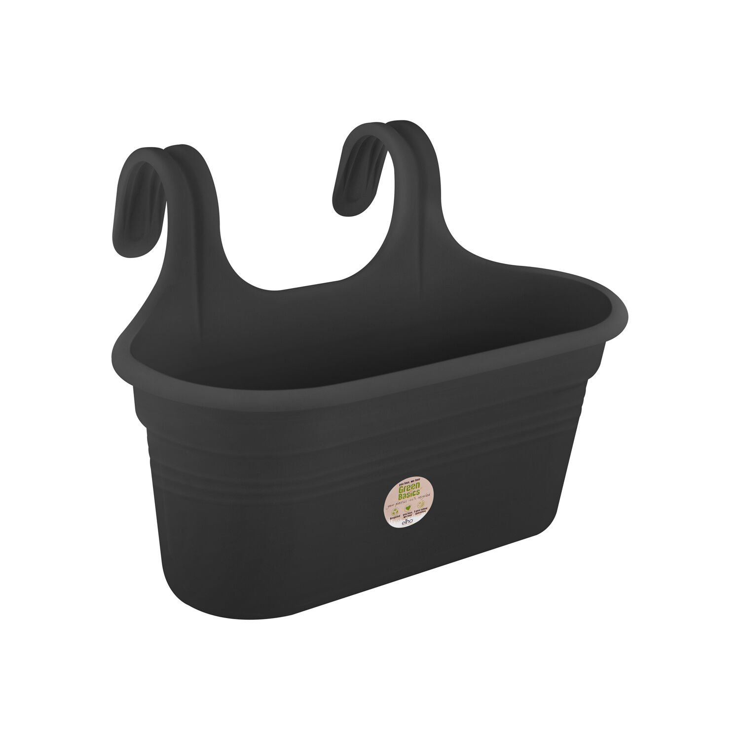 Elho Green basic - Balkonbak - Living black - 26x36x26.5 cm