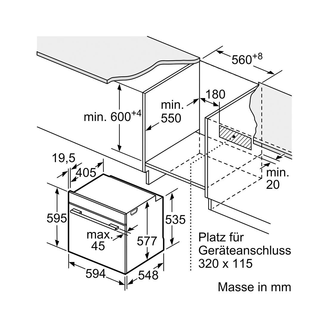 Bosch HBG7341B1 Einbau-Backofen 230V