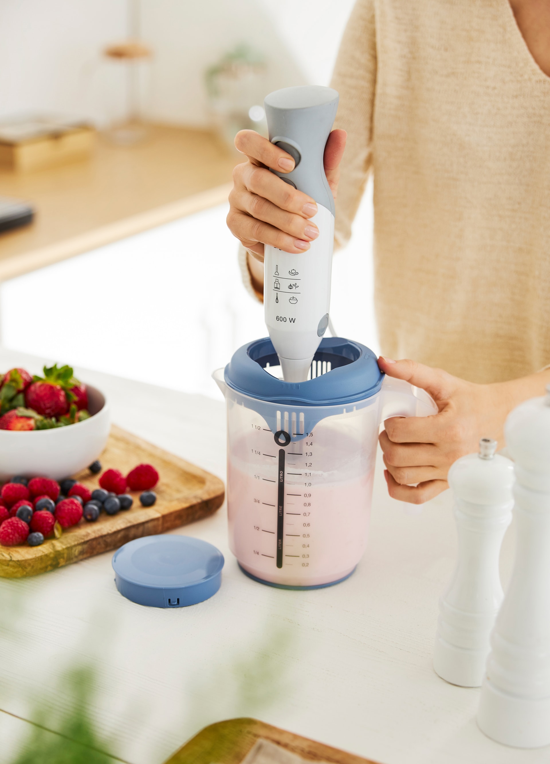 rotho Mixbecher FRESH 1,5 Liter Horizon Blue