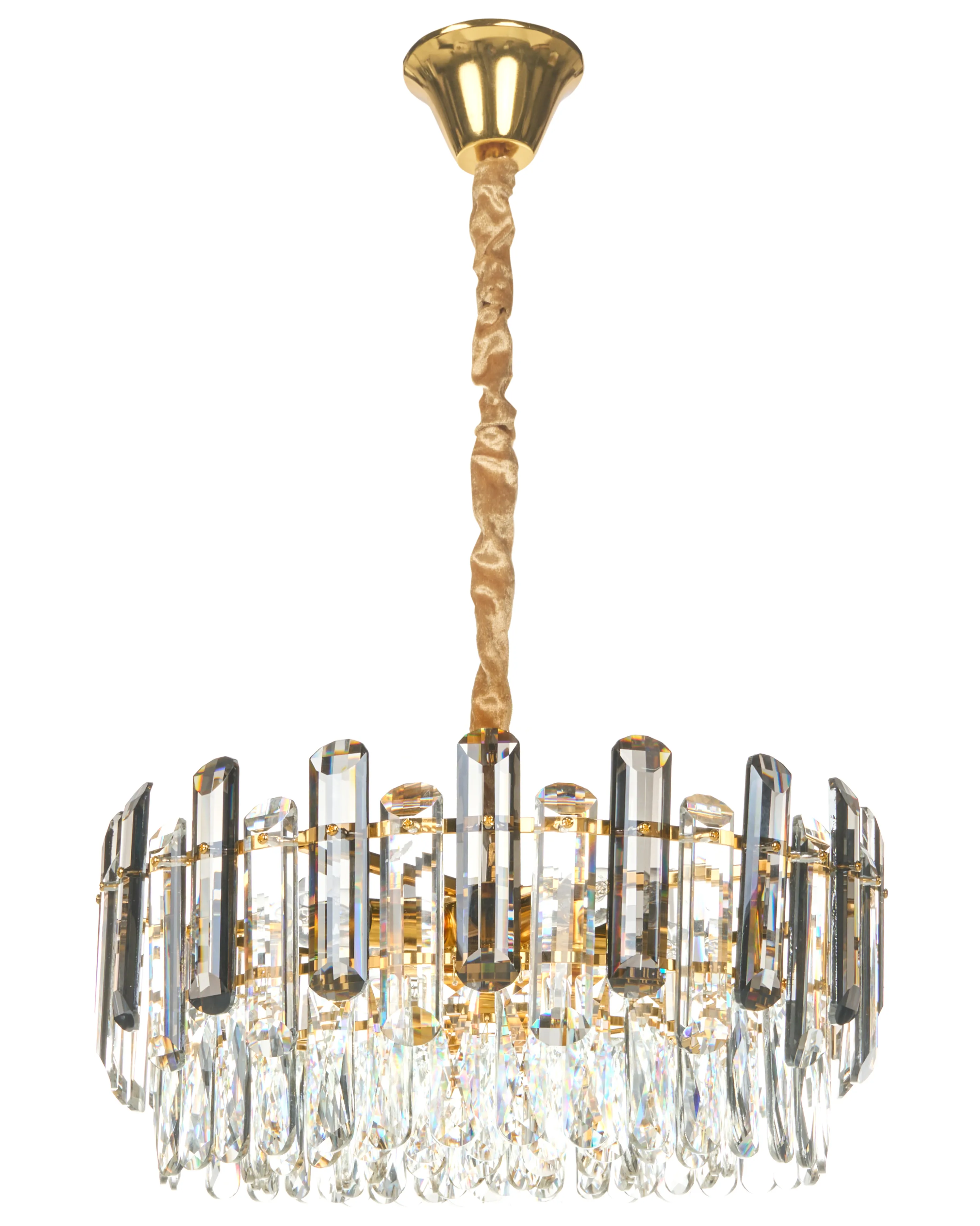 Kroonluchter MANTARO Glas Goud