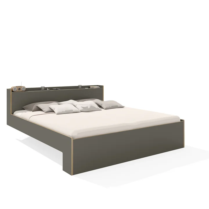 Müller Small Living - Nook Doppelbett 180x 200 cm, CPL weiss