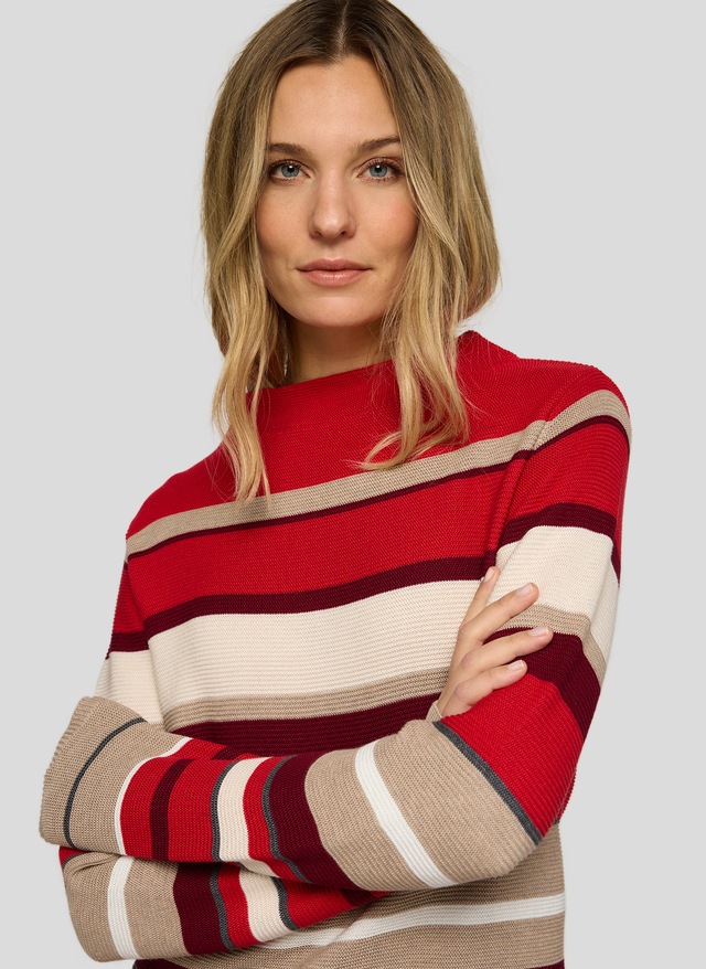 Rabe Strickpullover , im Streifen-Look