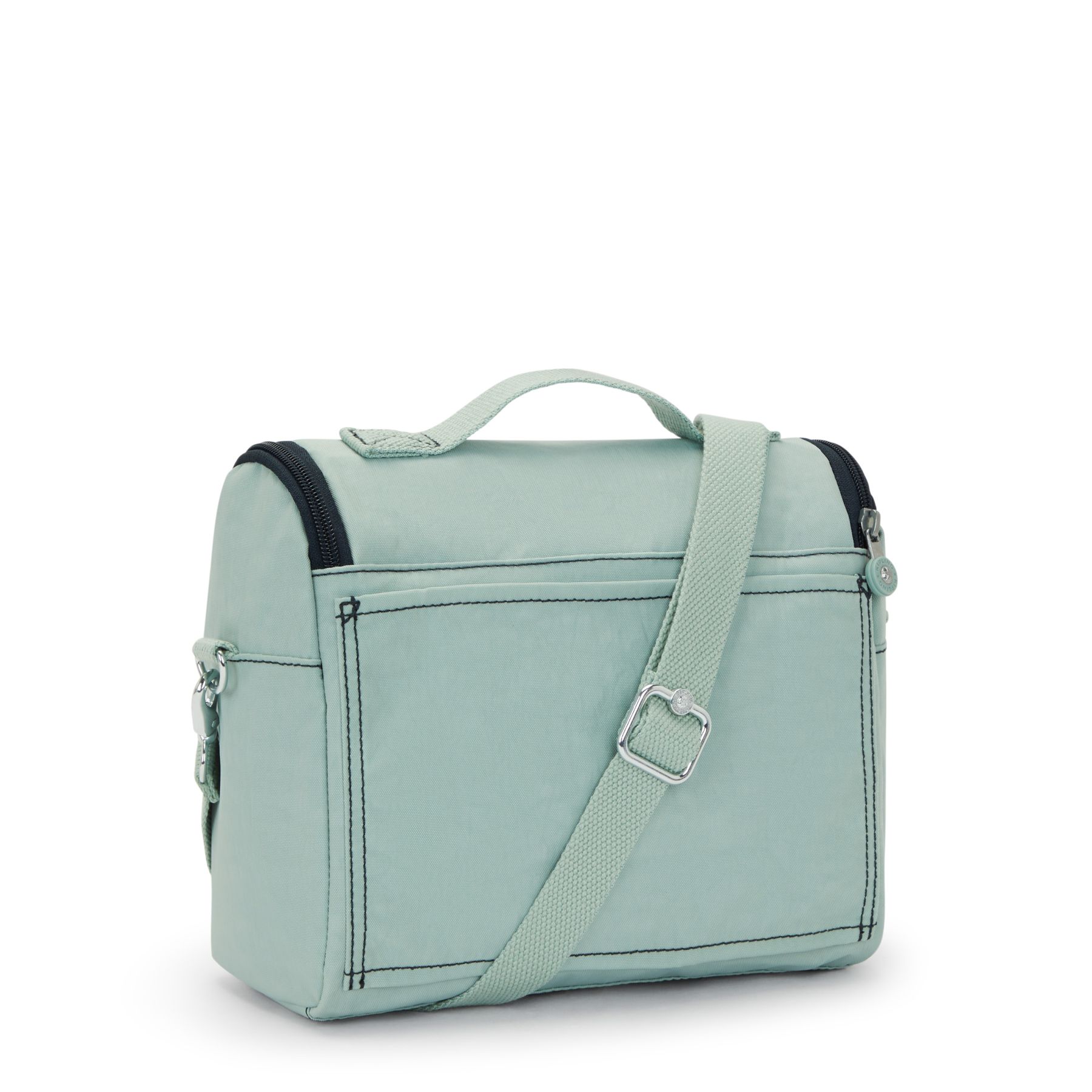 NEW KICHIROU Grand Sac Repas Isotherme avec Manchon pour Valise - Sea Green Block