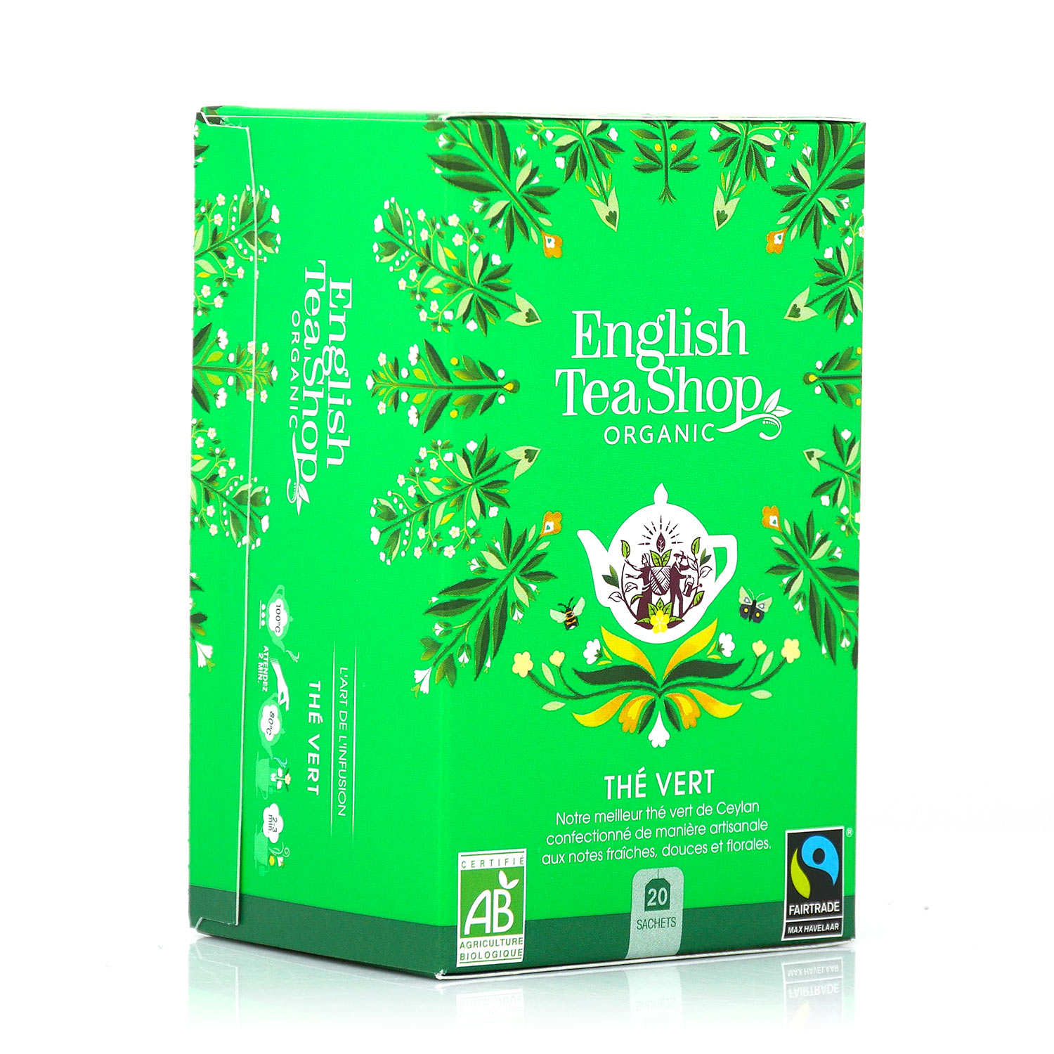 Thé vert de Ceylan bio en sachets