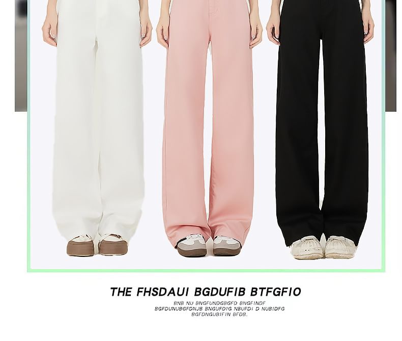 Denimot - High Waist Wide Leg Jeans (Diverse designs)