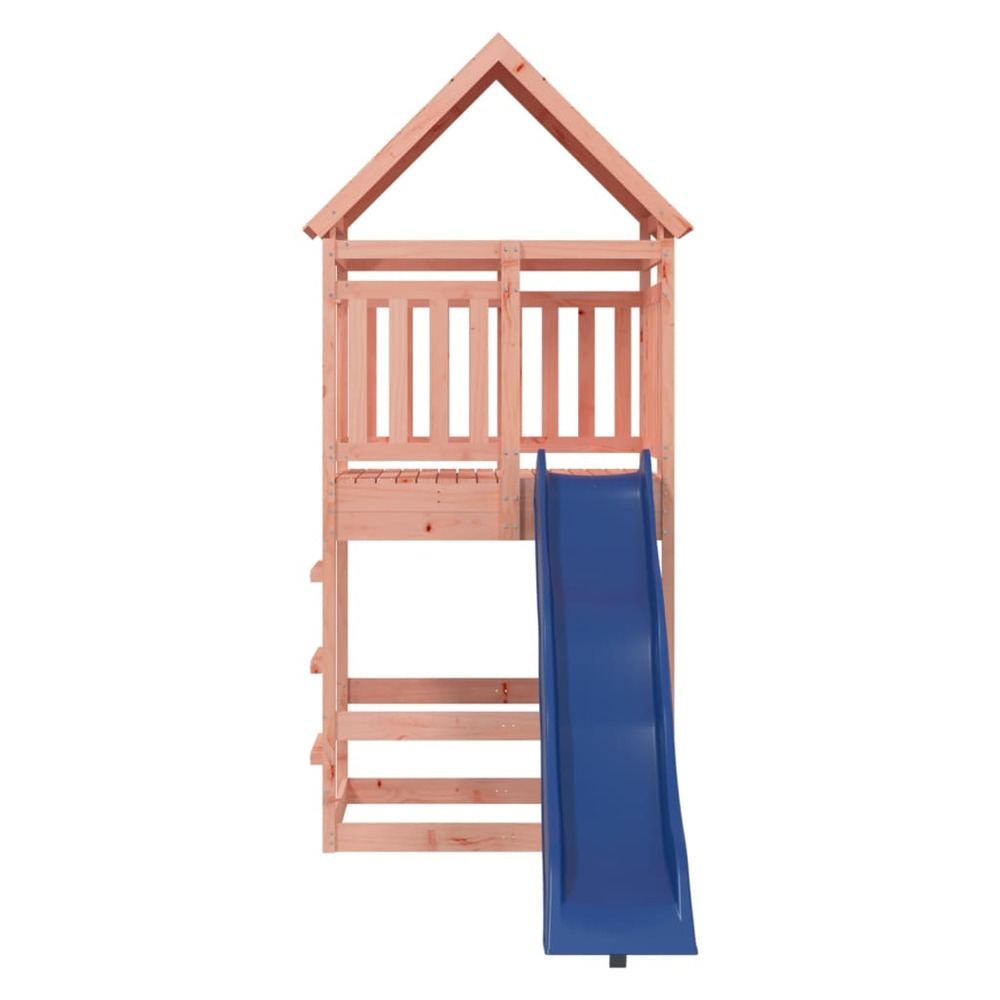 Aire de jeux d'extérieur balançoires toboggan portiques robuste jeux jardin 292 x 127 x 264 cm bois massif de douglas 02_000