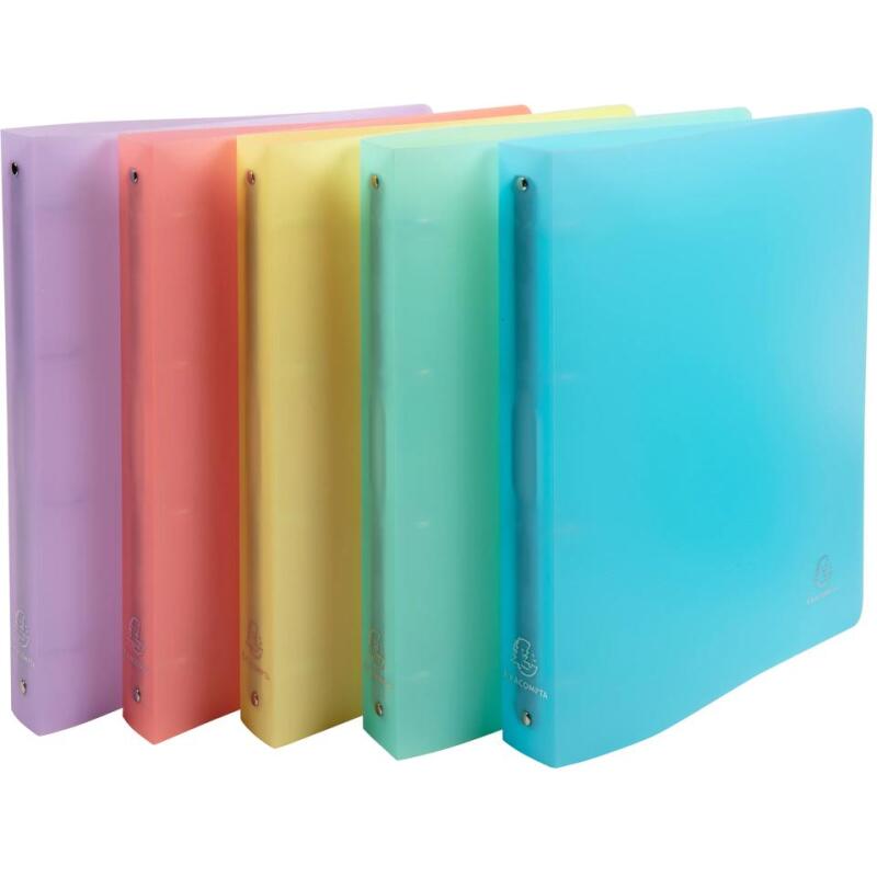 Classeur 4 anneaux 30 mm polypropylène Chromaline Pastel - A4 Maxi