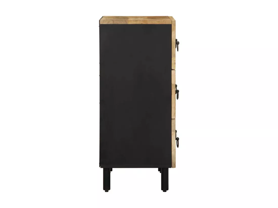 Buffet 60x33,5x75 cm bois de manguier brut massif