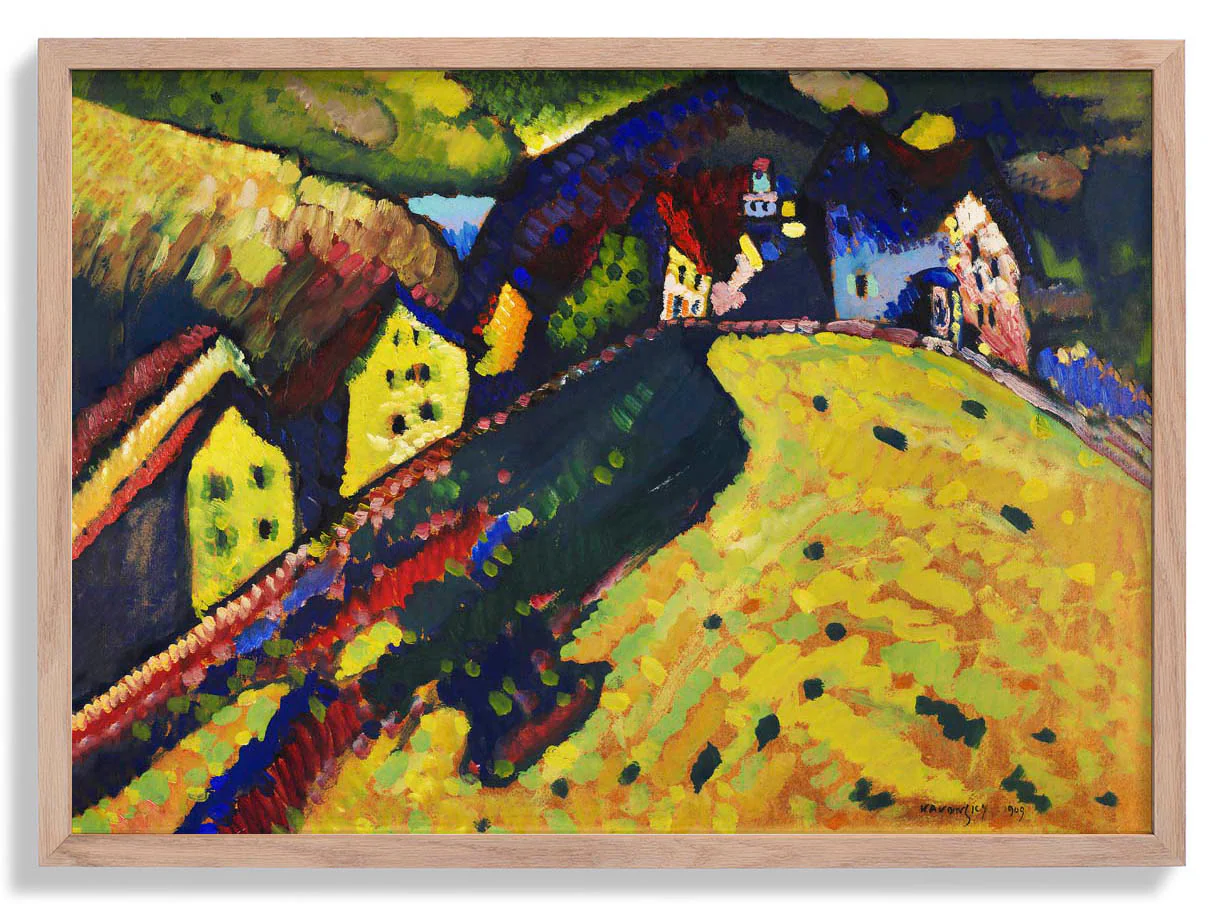 Häuser in Murnau von Wassily Kandinsky