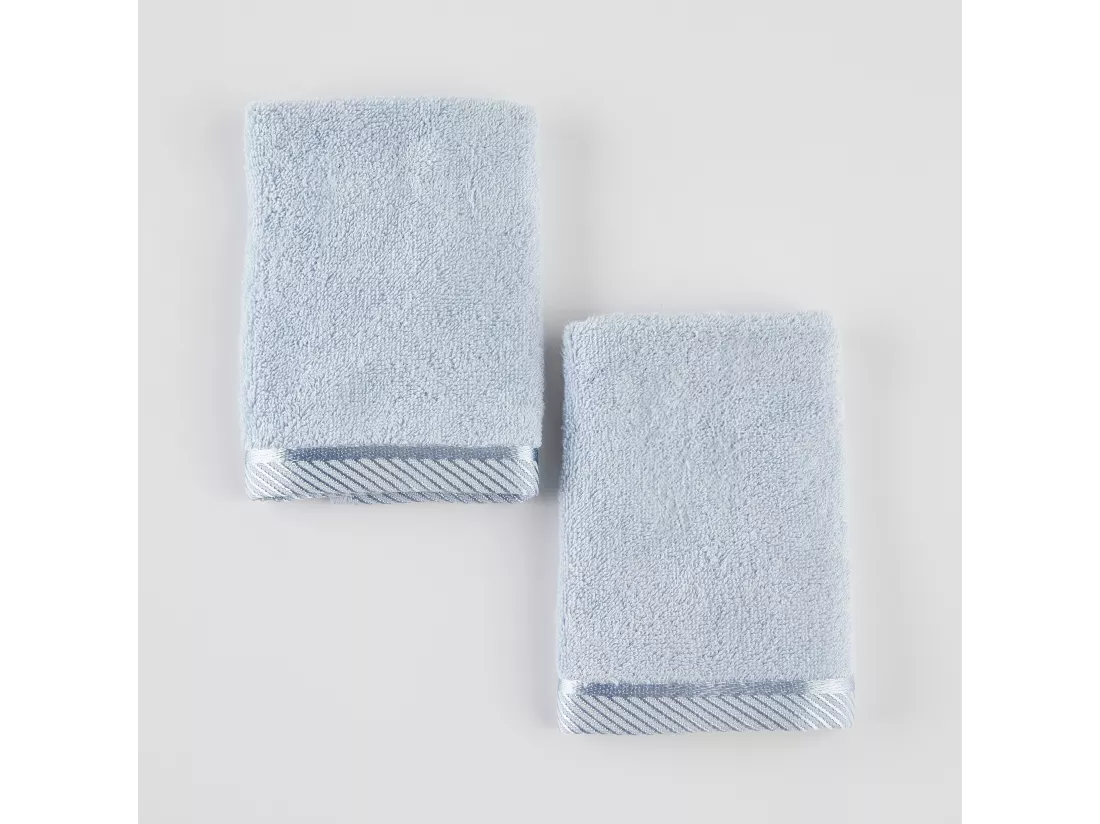 Serviettes en Bambou Bleu Clair 30x30 cm - Lot de 2