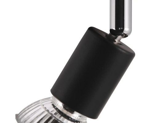 2-lichts spot, 30 cm breed, zwart/mat, geschikt voor GU10 fittingen tot 10 watt