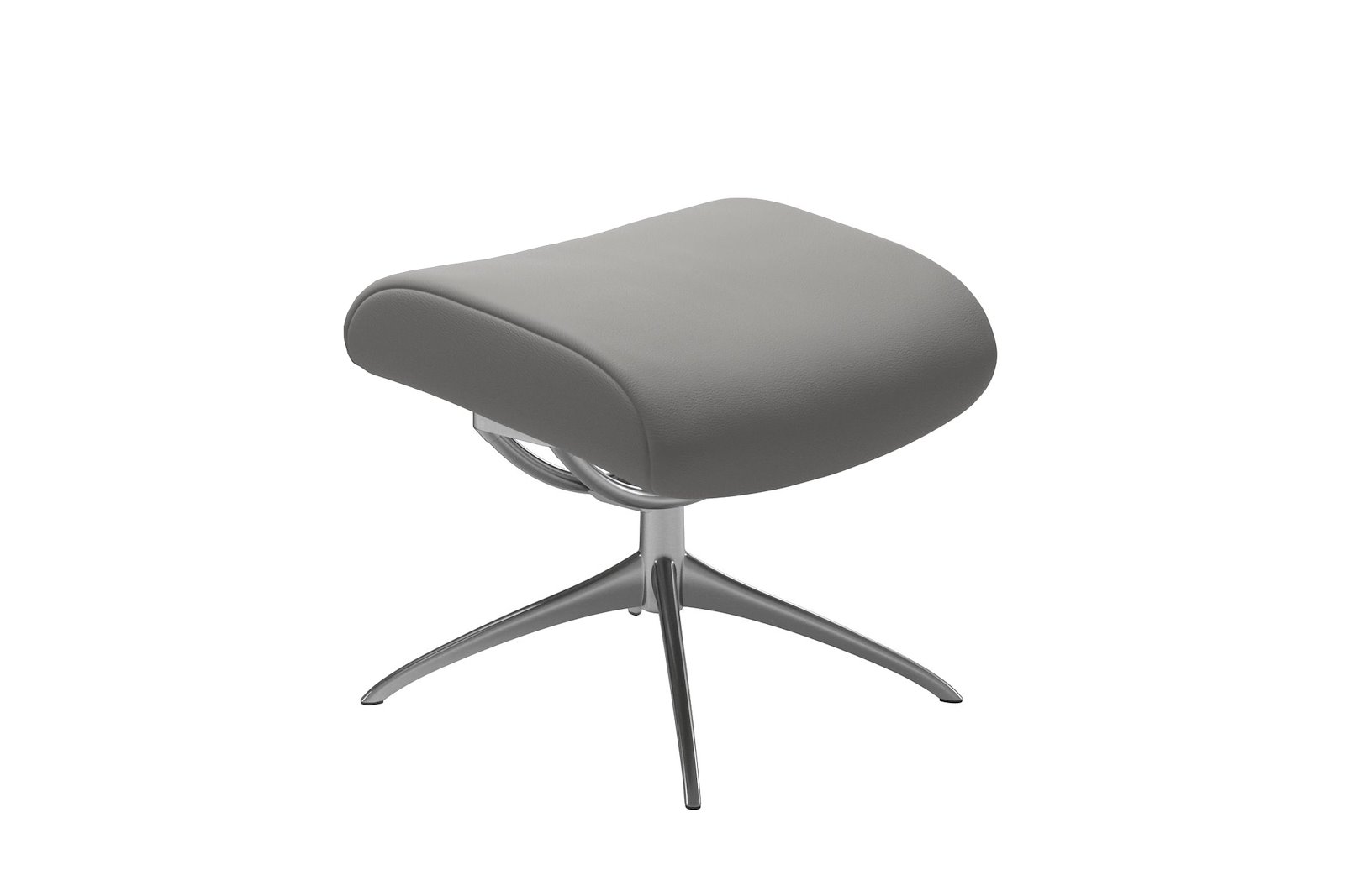 London krakk Hud Paloma Silver grey med krom star understell. Medium