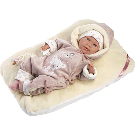 Llorens dukke 42 cm med pude