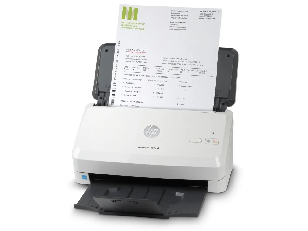 HP Scanjet Pro 3000 s4 Sheet-feed - Dokumentscanner - CMOS / CIS - Duplex - 216 x 3100 mm - 600 dpi x 600 dpi - op til 40 ppm (mono) - ADF (50 ark) - op til 4000 scanninger pr. dag - USB 3.0