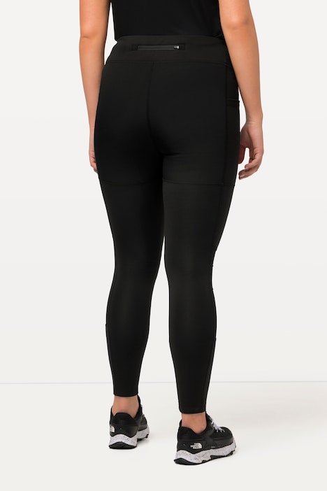 Wander-Leggings, Zipptasche, High Waist, Elastikbund