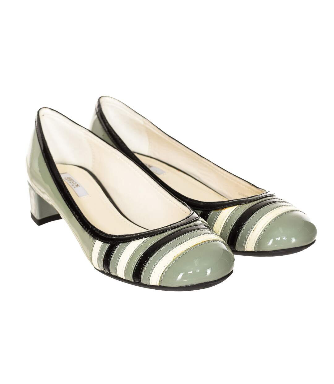 Woman leather heel ballerina