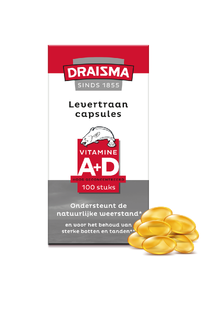 Draisma Vitamine A   D Levertraancapsules 100CP