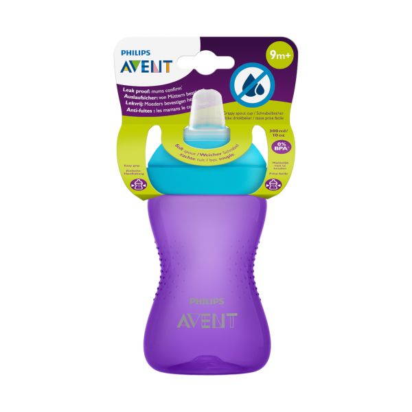 Philips Avent My Grippy Tuitbeker - 300 ml - Paars