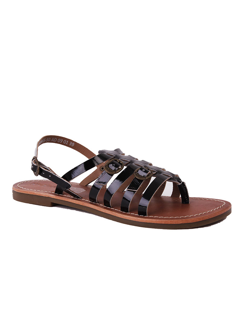 Djinny Flat Sandals Brown
