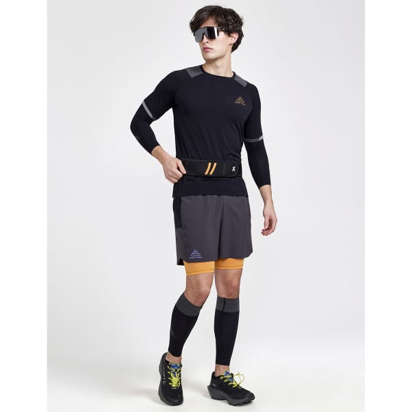 T-shirt running CRAFT PRO TRAIL FUSEKNIT SS TEE M SLATE/FLEX