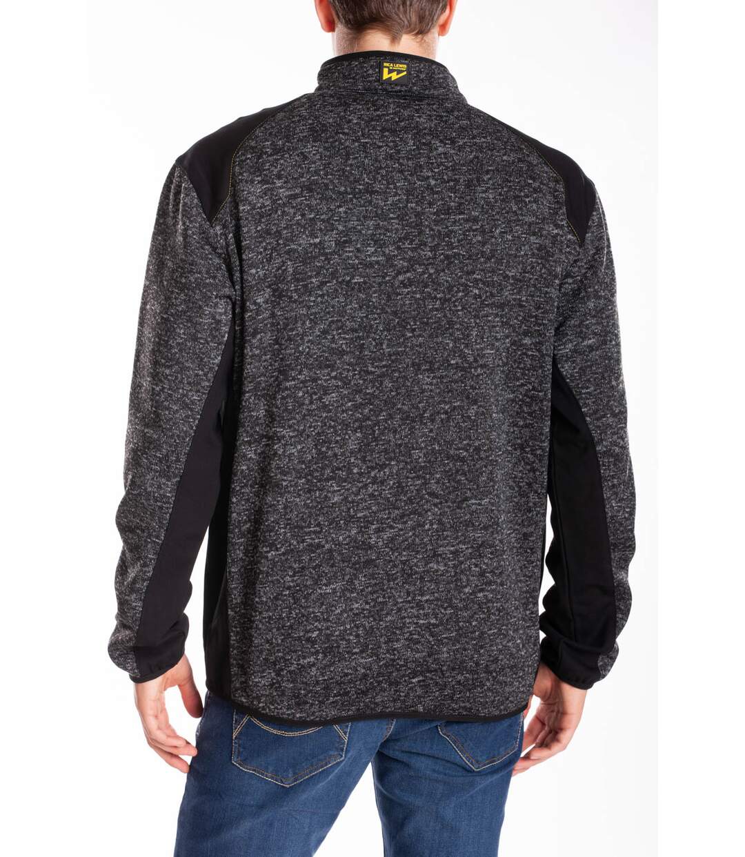 Sweat zippé à col montant normé RICHIE KAKI