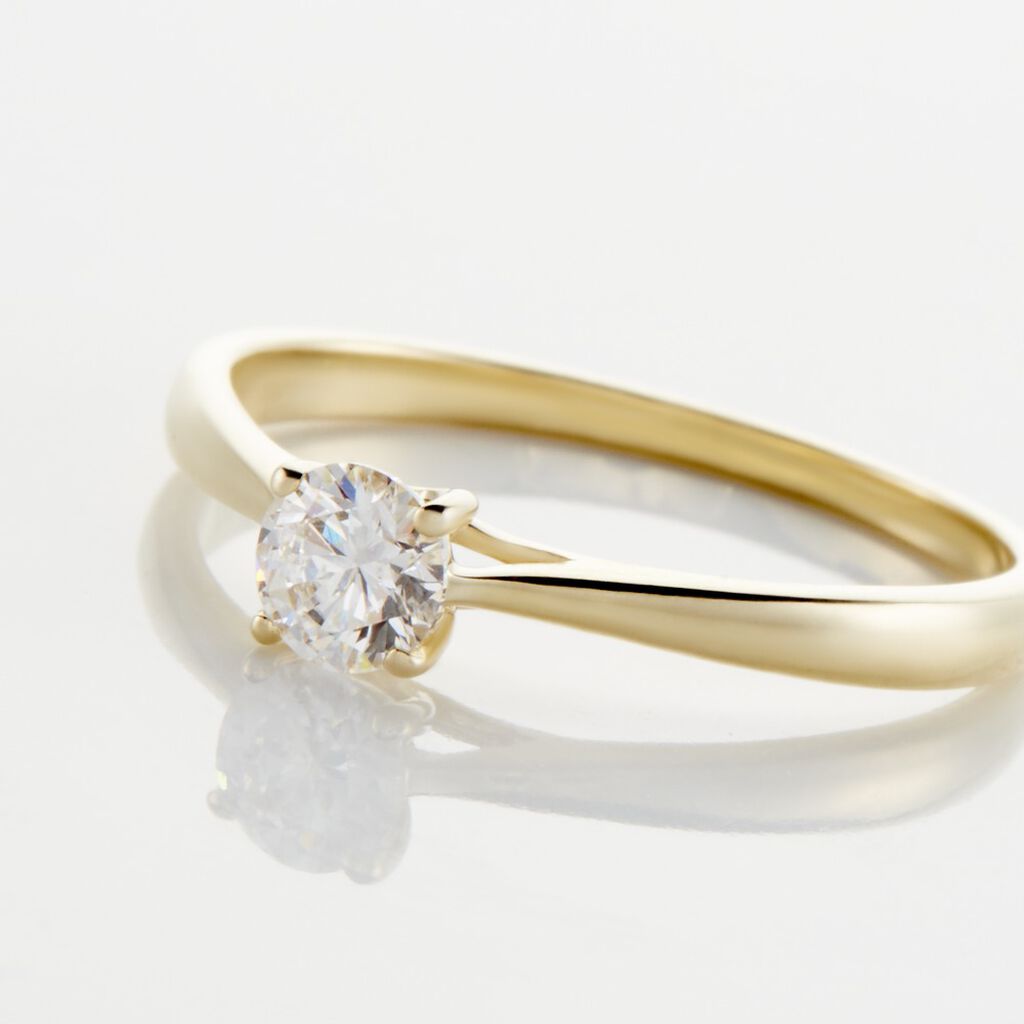 Bague Solitaire Aphrodite Or Jaune Diamant