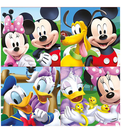 Educa Puslespil - 4 Forskellige - Mickey Mouse Club House