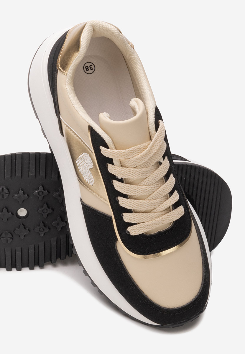 Baskets pour femme beige Margeret