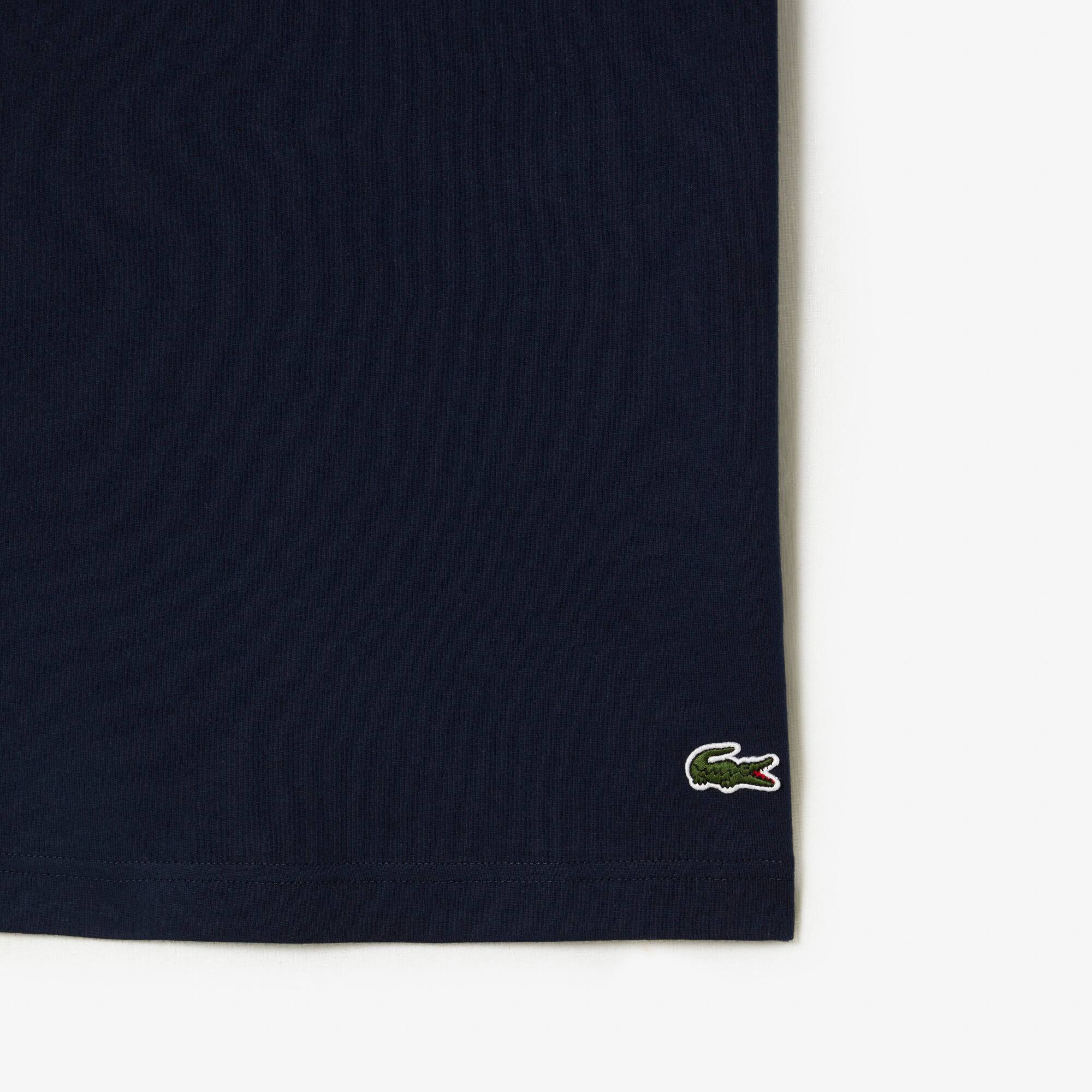 T-shirt homme Lacoste imprimé en jersey de coton T-Shirts - Bleu - Lacoste - Homme