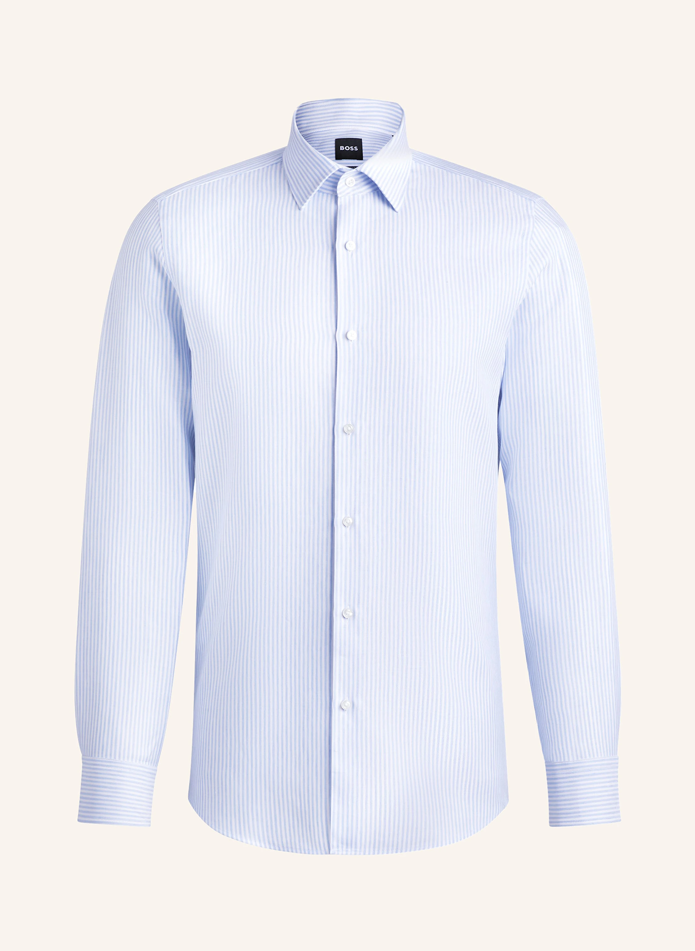 BOSS Hemd HANK Slim Fit mit Leinen