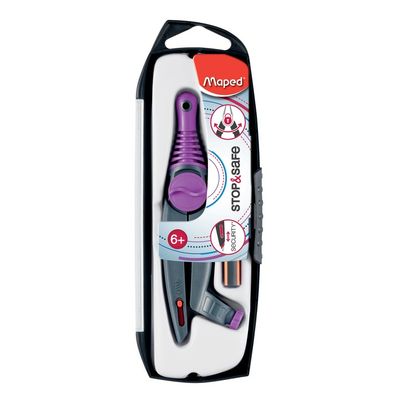 Maped Stop & Safe - Coffret compas à bague 2 pièces