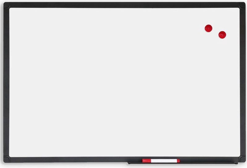 Whiteboard met zwart frame - Magnetisch - 45x60 cm