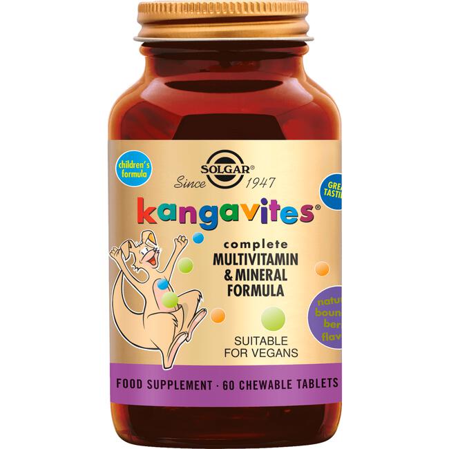 Solgar Kangavites Bounching Berry 60 kauwtabletten