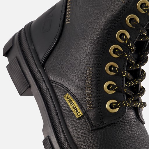 Vingino Jennifer Veterboots zwart Leer
