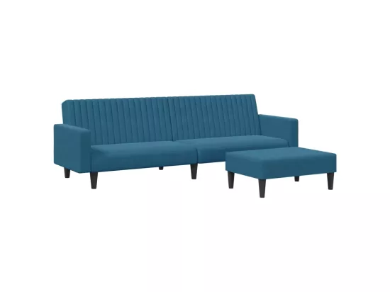 Ensemble de canapés 2 pcs bleu velours