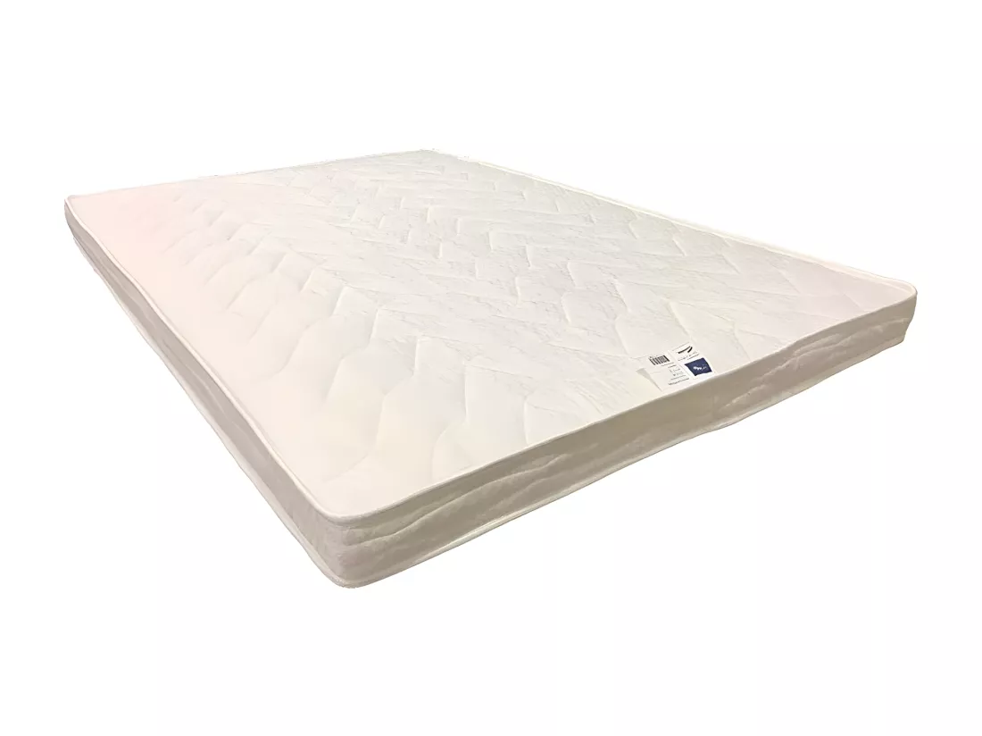 Matelas Souple Lattex 100x200x15 cm Canapé Lit 7 Zones de Confort 100% Polyester 100% Polyuréthane