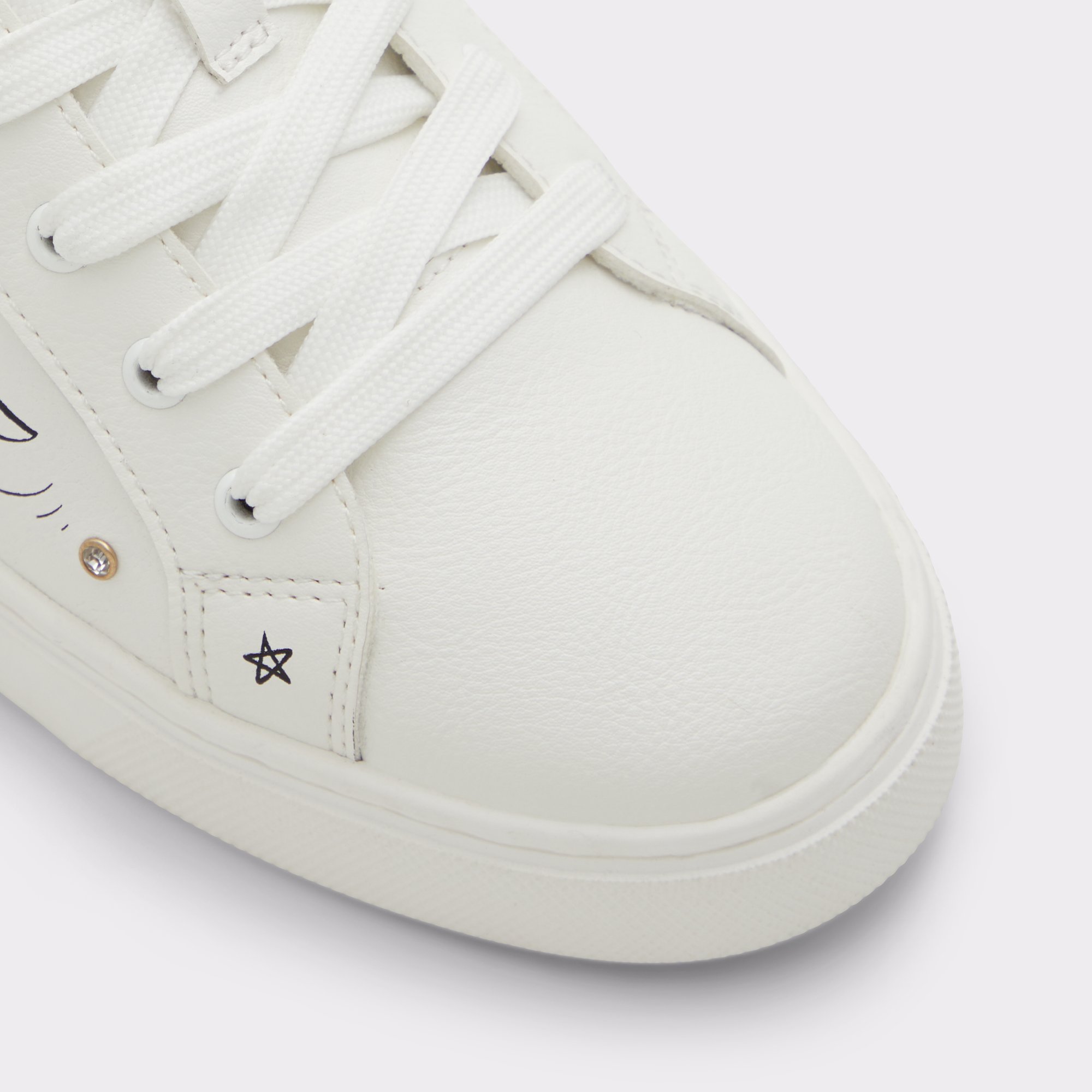 Landscape White-Black Women Low top sneakers