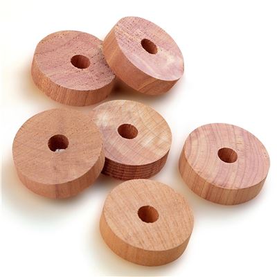 Pastilles en cèdre - Lot de 6