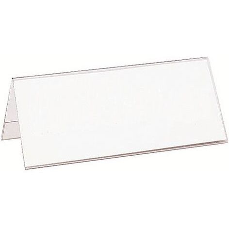 Chevalet porte-nom Durable plastique 61 x 210 mm - Boîte de 10
