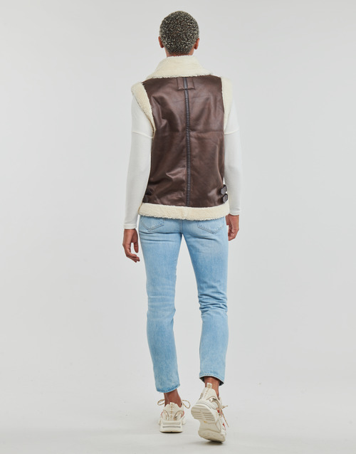 Only - ONLBETTY FAUX SUEDE WAISTCOAT OTW - Marron
