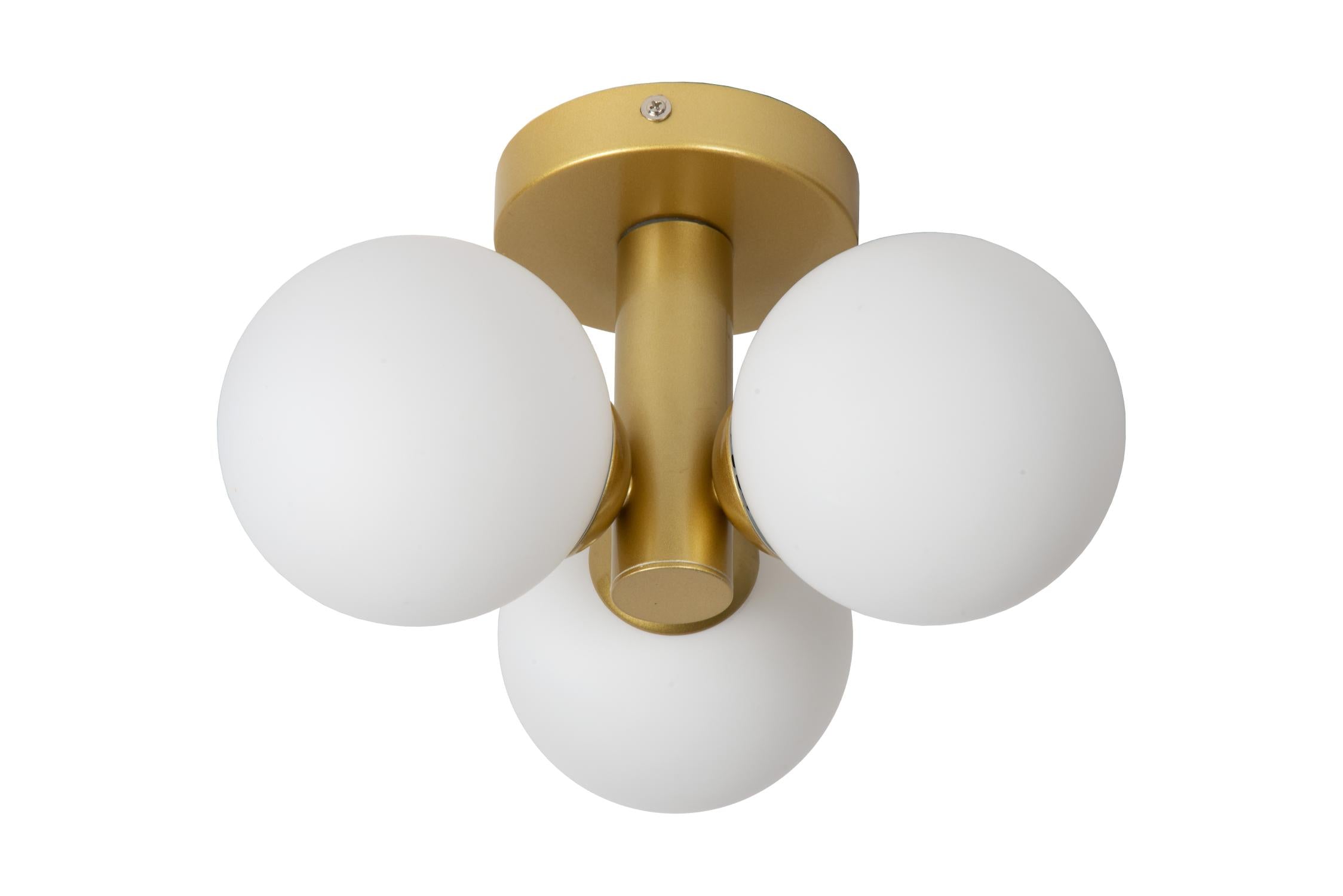 Trudy 3 plafondlamp Ã28 badkamer IP44 mat goud