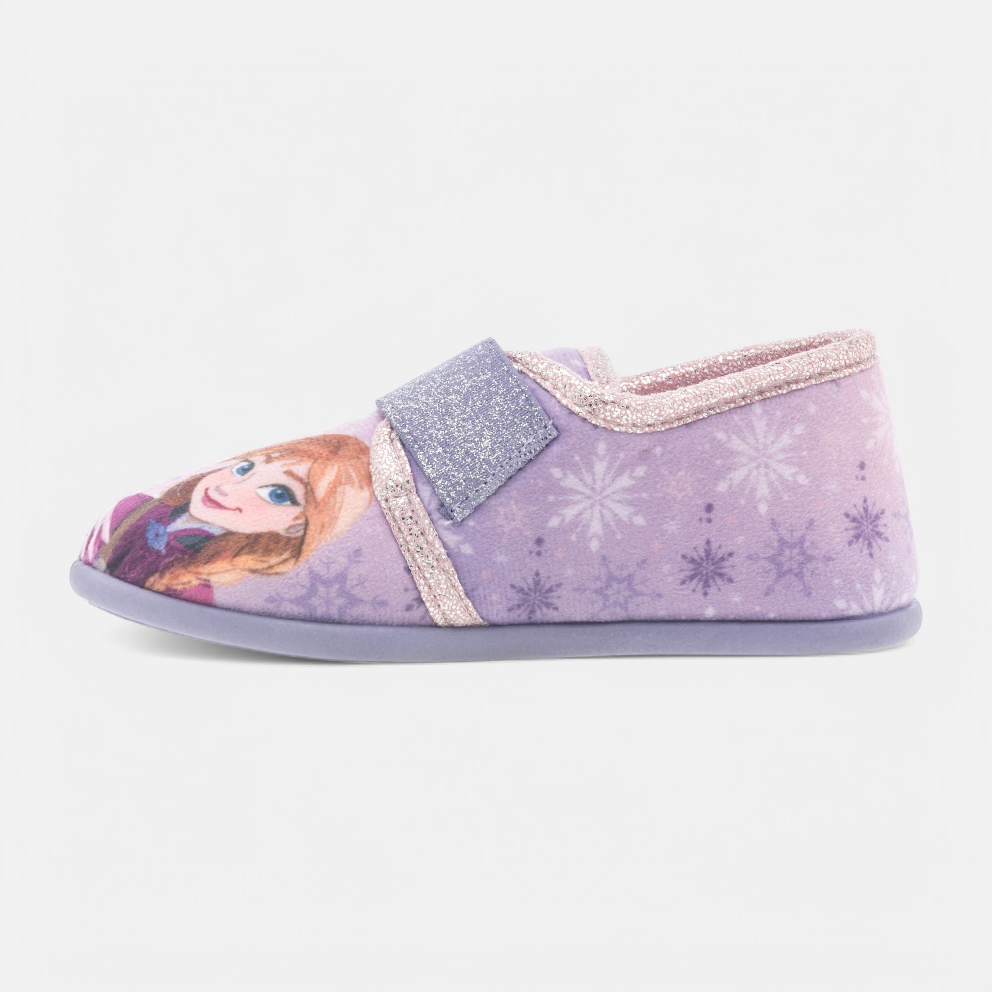 Pantoufles attaches velcros Fille violet