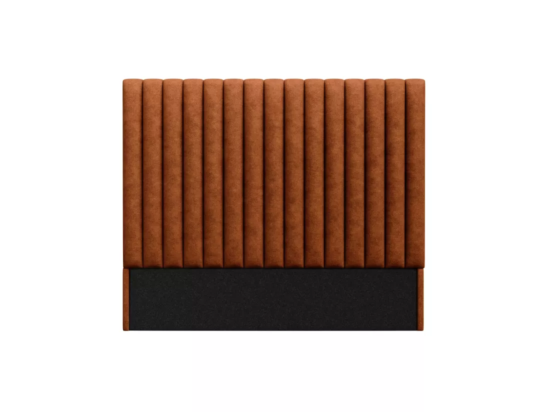 Tête de lit coutures verticales - 170 cm - Tissu - Terracotta - SARAH