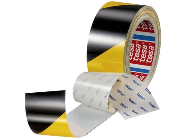 tesa ANTI-SCRATCH 60960-00002-00 Gulvmarkeringstape tesa® Sort/gul (L x B) 20 m x 50 mm 1 stk