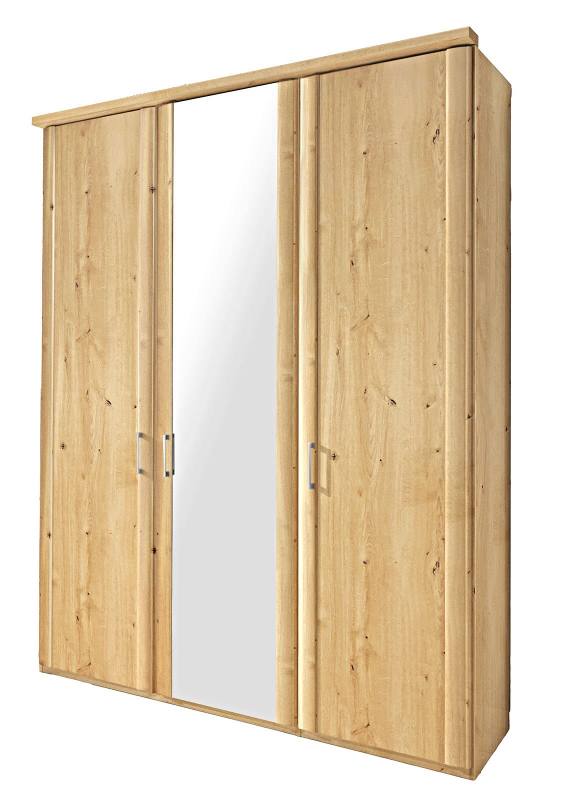 Drehtürenschrank Bern 150x197x58 cm Bianco-Eiche