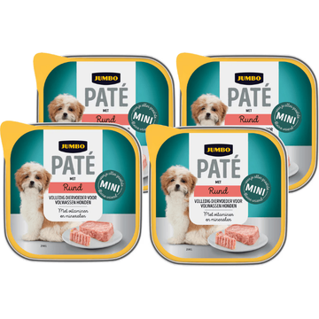 Jumbo Hond Paté met Rund 4 x 100 g