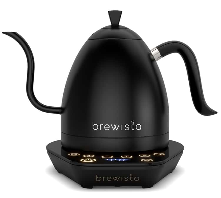 Bouilloire col de cygne Artisan Gooseneck Black/Black  1L - Brewista