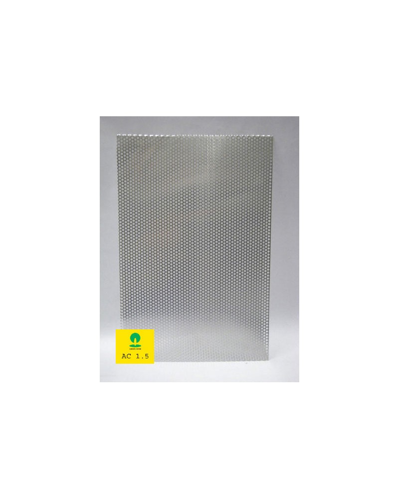 Plaque metalliques porfores