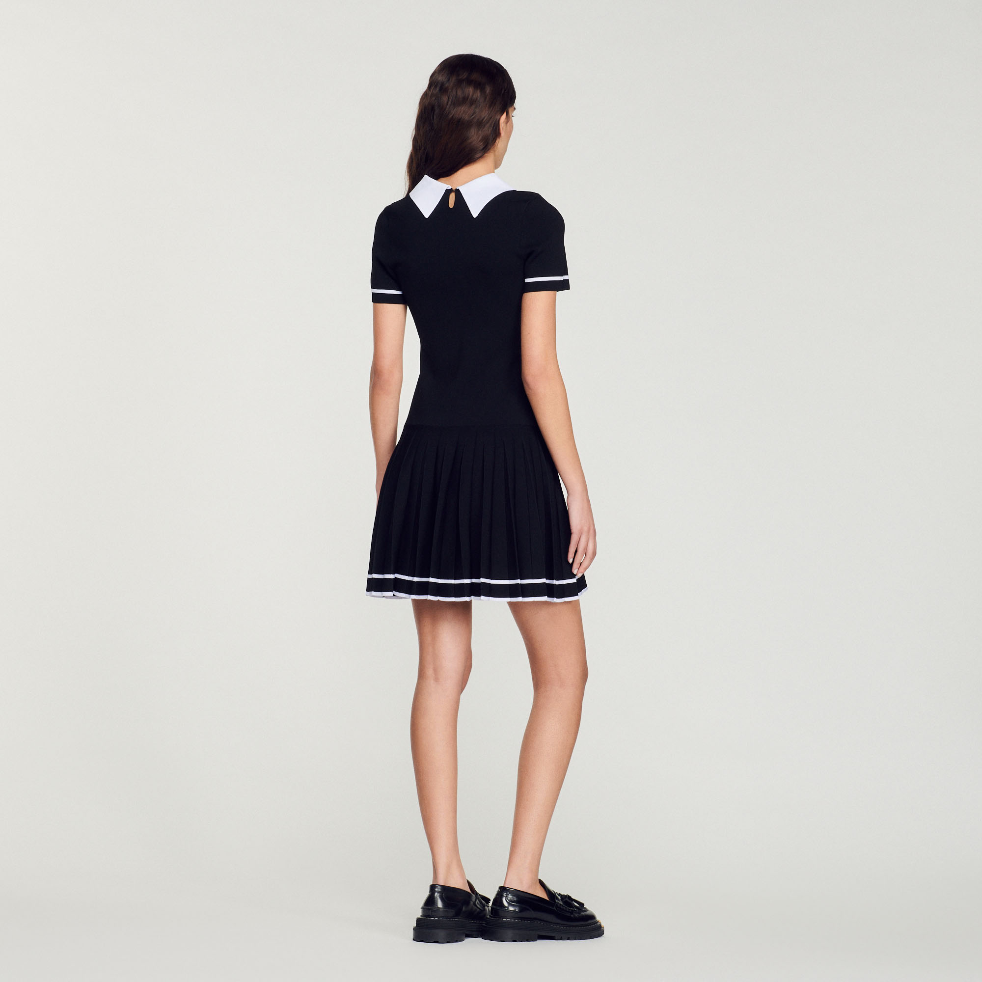Robe courte en maille